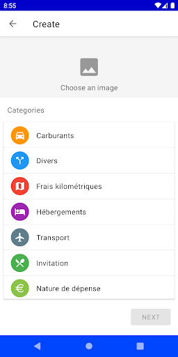 Expense reports Screen 3