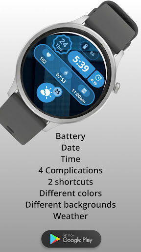 Watchface Material 2 screenshot 1