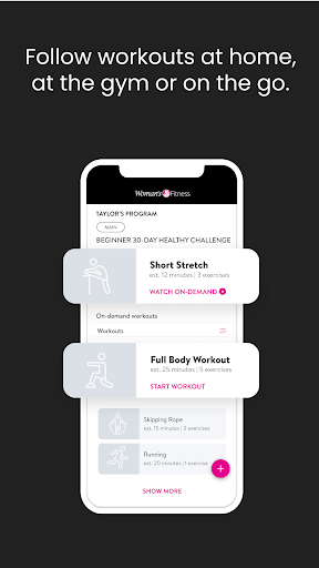 Womans Fitness Screen 3
