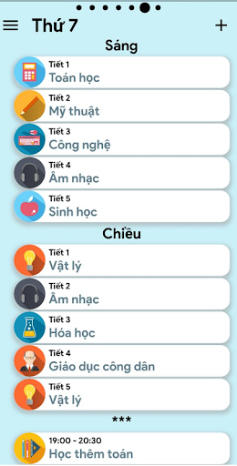 Android application Thời Khóa Biểu 2021 screenshort