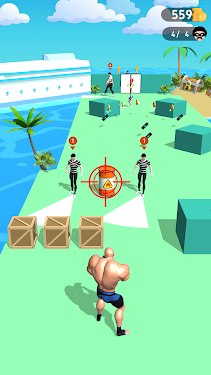#1. Muscle Attack (Android) By: Funzilla