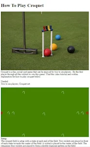 How to Play Croquet