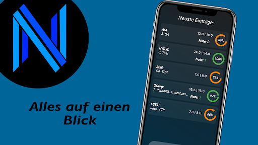 Android application Notenmanagement HTL Braunau screenshort