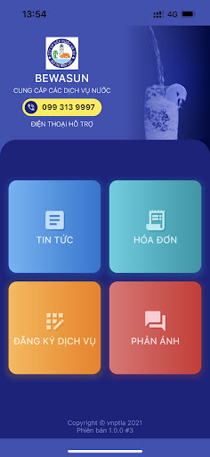 Android application CapNuocBenLuc screenshort