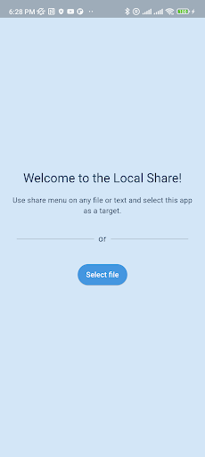 Android application Local Share to Computer screenshort