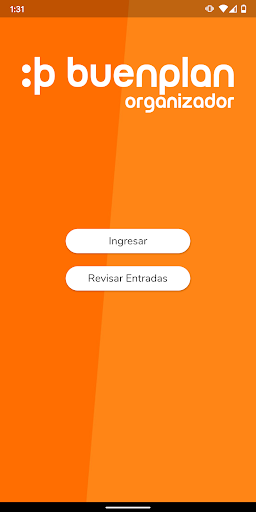 Android application BuenPlan Organizador screenshort