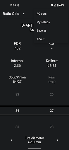 RC Calc Screen 3