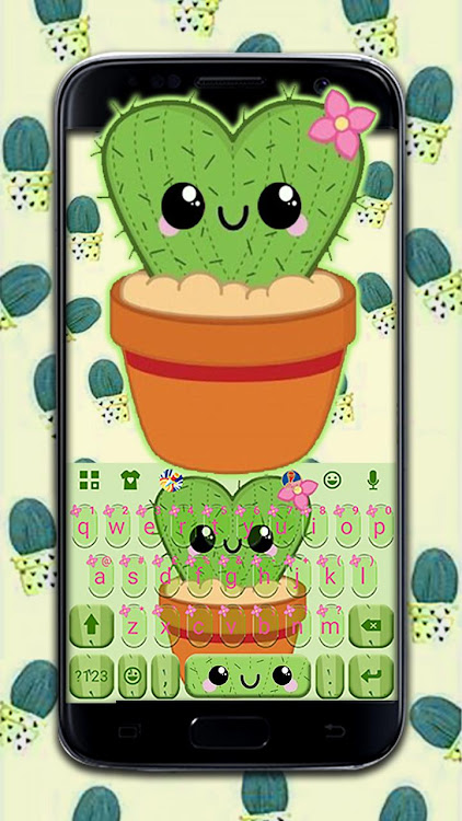 Lovely Cactus Keyboard Theme - 6.0.1229_10 - (Android)
