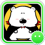 Stickey Cute Polar Bear 2 icon