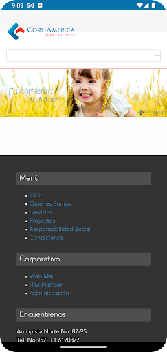 Android application Corfiamerica screenshort