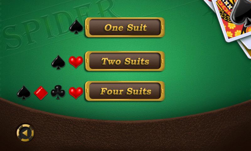 Android application AE Spider Solitaire screenshort