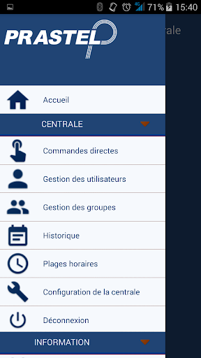 Android application PrastelBT screenshort