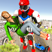 Flying Robot Rescue Mission: Super Heroes Game