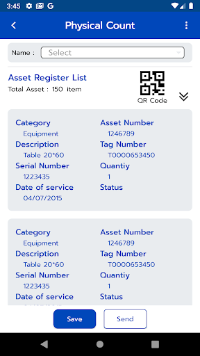 Android application iAssets screenshort