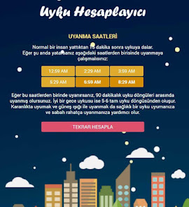 Uyku Dongusu Hesaplayıcı 28 APK + Mod (Free purchase) for Android