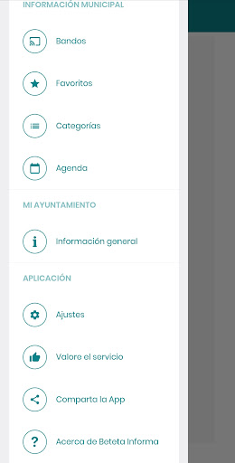 Android application Beteta Informa screenshort