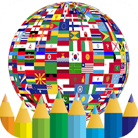 coloring world flag countries