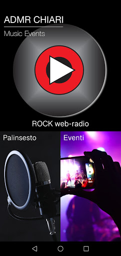 Android application ADMR rock webradio screenshort
