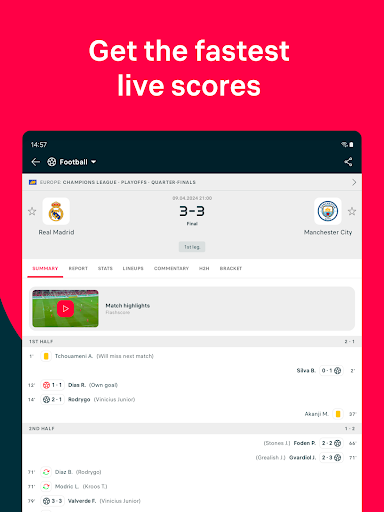 Flashscore live scores & news - Sports - apps