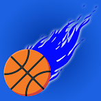 Basketball Big Blue Hoops Tap 