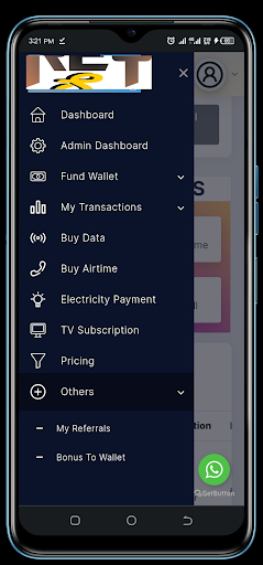 SreyNet Data App Screen 2