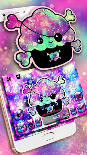 Android application Galaxy Pirate Cupcake Keyboard screenshort