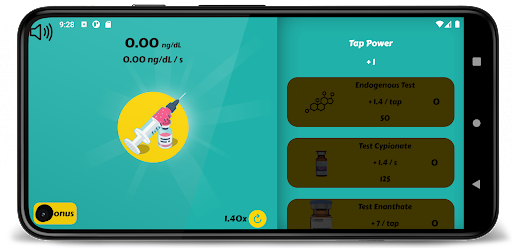 Android application Testosterone Clicker screenshort