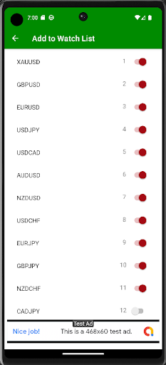 Forex Breakout Notification Screen 3