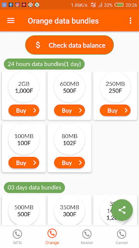 My Data App Screen 3