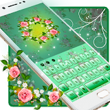 mint flower green icon