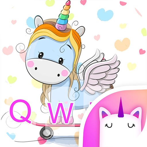 Skater Unicorn Emoji Keyboard