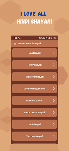 Android application I Love All Hindi Shayari screenshort