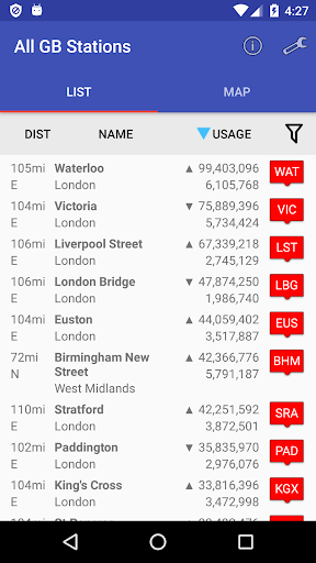 All GB Railway Stations Screen 2