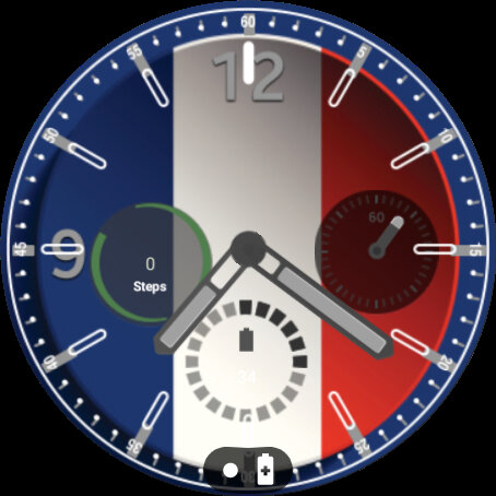 Android application Drapeau de la France au cadran screenshort