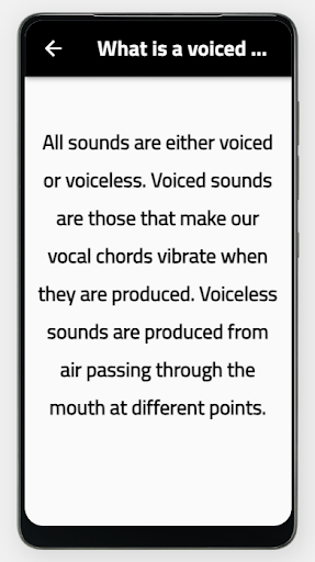 Android application Voiced sound screenshort