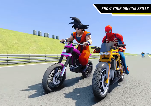 Superhero Tricky Bike Stunt Racing 2021 1.5 screenshots 1