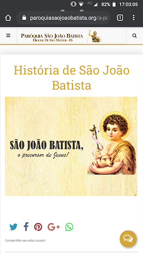 Paróquia São João Batista - Br Screen 2