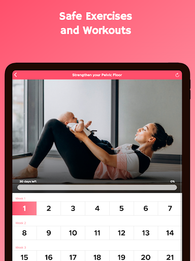 Screenshot of Postnatal Workouts