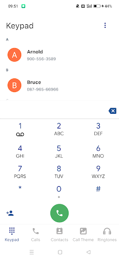 Android application PhoneX Dialer & Call Screen screenshort