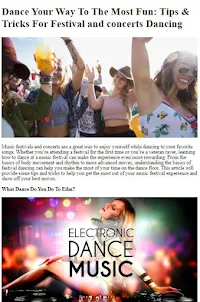 How to Dance At a Concert