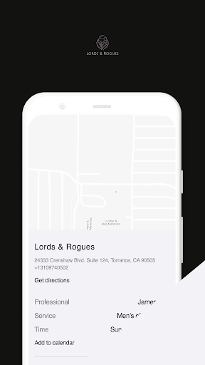 Android application Lords & Rogues Barber screenshort