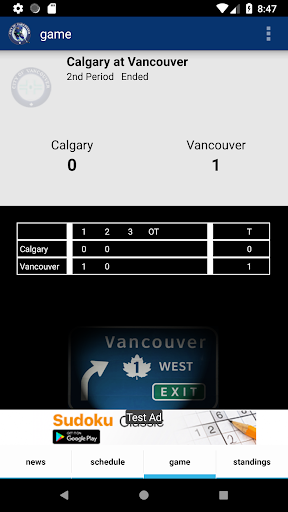 Vancouver Hockey - Canucks Edi Screen 2
