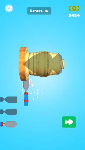 Android application Wood Cutting & Turning 3D Game screenshort