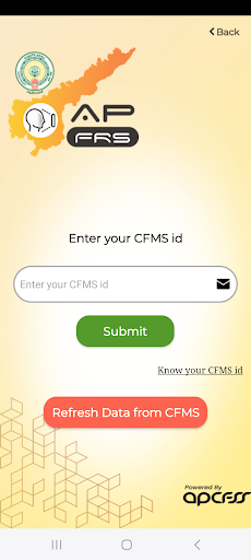Android application APFRS screenshort