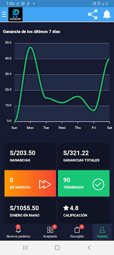 Android application Huaraz Driver screenshort