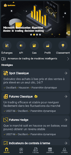 Aperçu de l'application