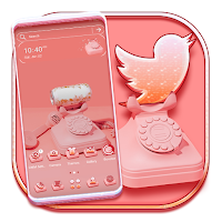 Old Pink Phone Launcher Theme