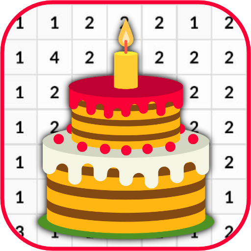 Birthday Cake Coloring Number logo