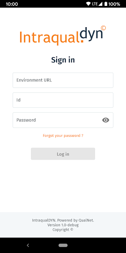 Android application Intraqual DYNAMIC screenshort