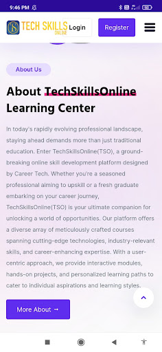TechSkills Online Screen 2